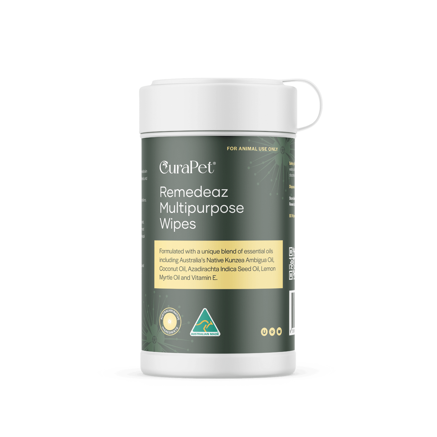 CuraPet® Remedeaz Multipurpose Wipes - 80 pack